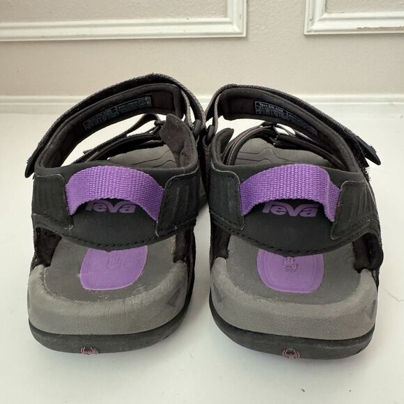Teva Tirra Sandal Black Purple Womens Size 8 M US 4266 Strappy Hiking Outdoors - Picture 4 of 7